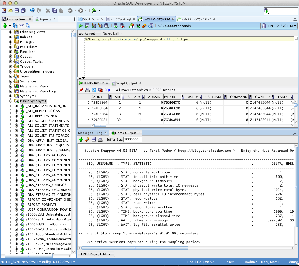 Snapper 4 inside SQL Developer
